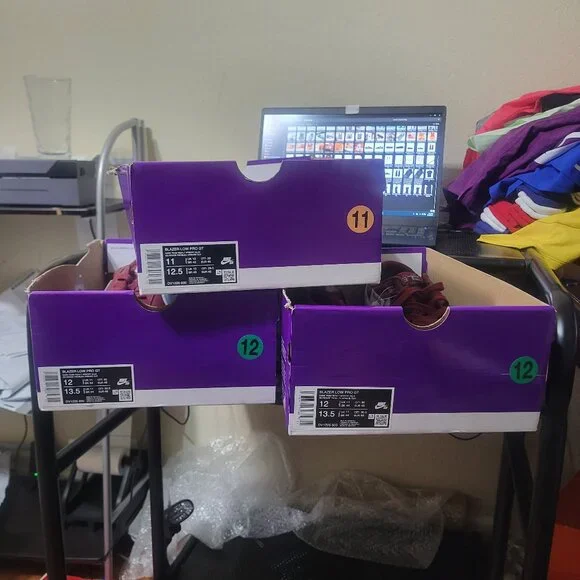 Nike SB Blazer Low Pro GT Grant Taylor Team Red Light Blue DV1226-600 11 & 12 - Picture 6 of 15